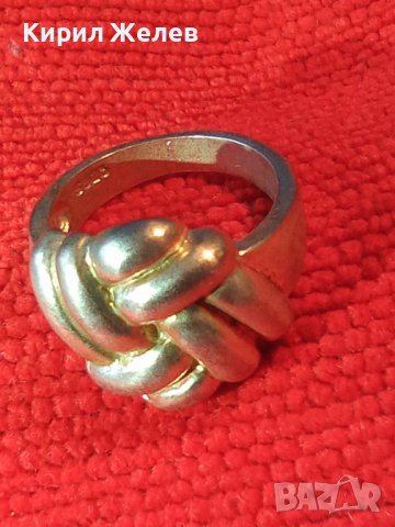 СРЕБЪРЕН СРЕБРО 925 АРТ ПРЪСТЕН МАЙСТОРСКА ИЗРАБОТКА 17152