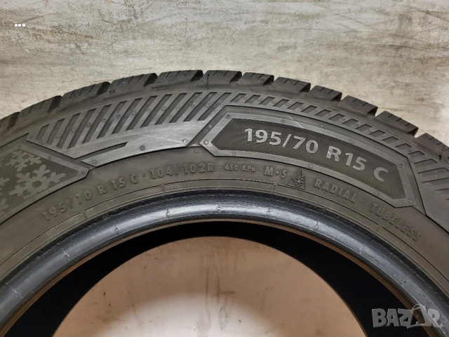 1 бр. 195/70/15 C Barum 24 г. / бус зимна гума, снимка 4 - Гуми и джанти - 52605277