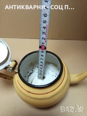 Соц Стар Малък Емайлиран Чайник., снимка 10 - Антикварни и старинни предмети - 49715871