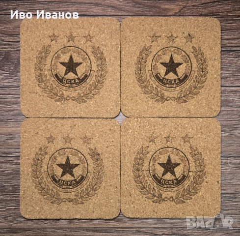 Комплект подложки за чаши (coaster)  ЦСКА