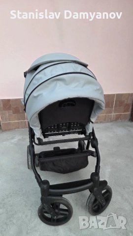 Бебешка количка Milu kids Atteso Ledo, 3 в 1, еко кожа, снимка 7 - Детски колички - 52961392
