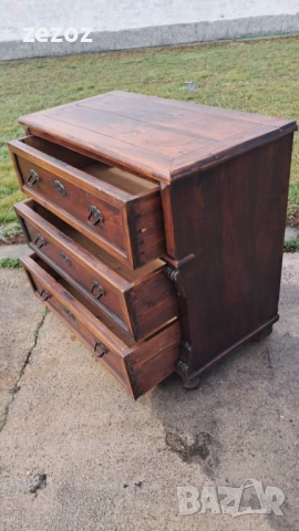 Антикварен скрин масив №80, снимка 5 - Скринове - 53379569