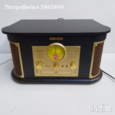 НАЙ ДОБРАТА ОФЕРТА Ретролюк  уредба грамофон Technaxx MP3 USB CD SD Bluetooth, снимка 1 - Аудиосистеми - 48652893