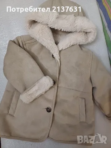 ДЕТСКО ПАЛТО  ZARA  - 18 - 24 месеца , снимка 1