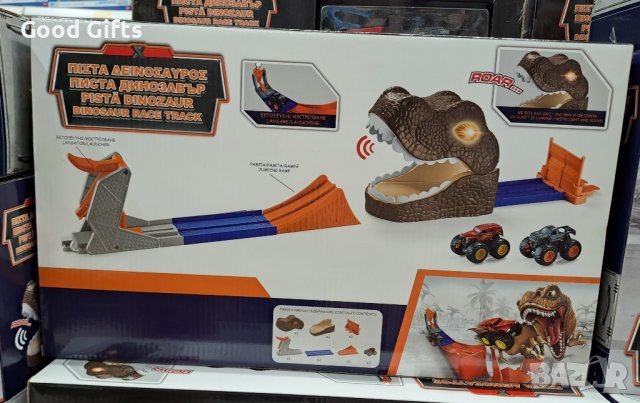 Писта Динозавър със звук и светлини, снимка 2 - Коли, камиони, мотори, писти - 43467424