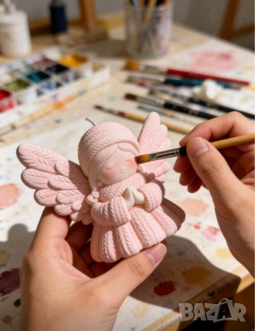 Молд плетен ангел , снимка 4 - Форми - 53412472
