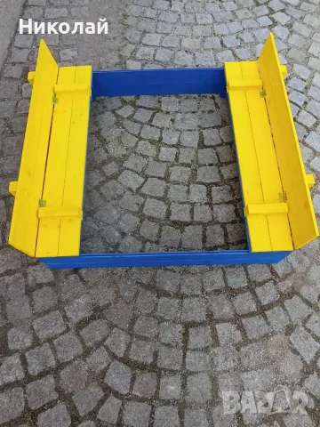 Детски пясъчник със сгъваеми скамейки и пясъчници за момиче момче игри за двор градина, снимка 4 - Пластелини, моделини и пясъци - 49743567