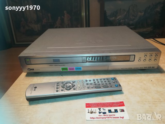 lg recorder 80gb hdd/dvd+remote 0404210857, снимка 4 - Плейъри, домашно кино, прожектори - 32416159