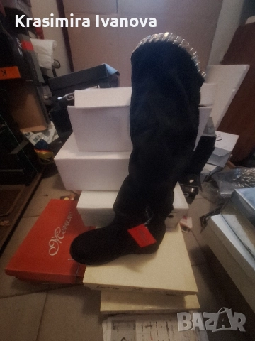 нови чизми Мегияс велур , снимка 2 - Дамски ботуши - 52506787
