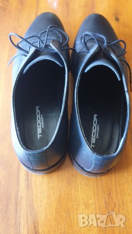Класически обувки от релефна кожа - TEODOR, снимка 3 - Официални обувки - 33554642