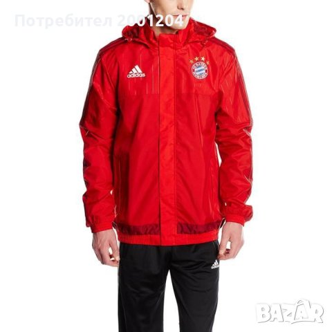 Оригинална ветровка на Bayern Munchen - Adidas , снимка 1 - Спортни дрехи, екипи - 39336740