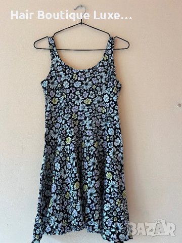 H&M Къса рокля с флорален десен 100% памук 🌸