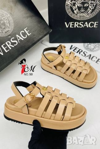 сандали от естествена кожа versace, снимка 2 - Сандали - 51457401