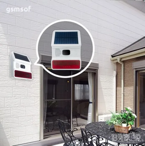 Безжична соларна сирена за алармени системи на 433mhz Tuya, Smartlife, снимка 9 - Други - 47534653