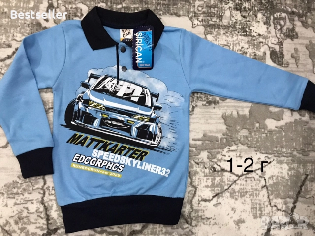 Блузи с дълъг ръкав за момче 1-4 г, снимка 6 - Детски Блузи и туники - 38957980