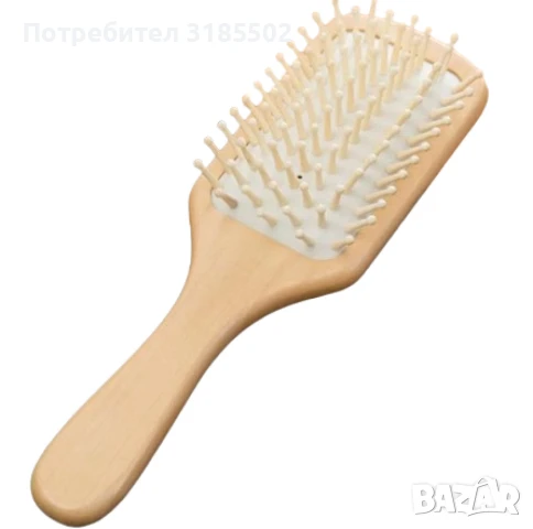 Стилна дървена четка за коса - супер лесно разресване, снимка 3 - Фризьорски принадлежности - 51220060