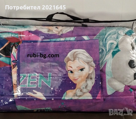 Спален комплект за единично легло с олекотена , снимка 3 - Спално бельо и завивки - 53154672