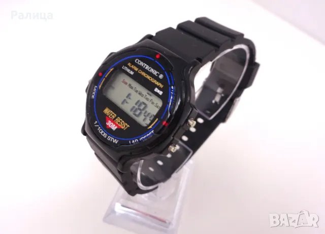 Мъжки кварцов часовник хронограф Contronic с аларма, снимка 7 - Мъжки - 50151550