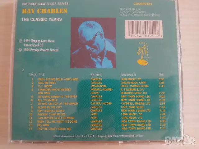 Ray Charles ‎– The Classic Years - оригинален диск музика, снимка 2 - CD дискове - 49426818