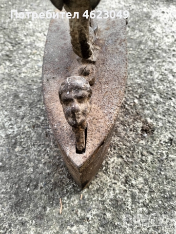 Стара ютия на жар, снимка 4 - Антикварни и старинни предмети - 52971946