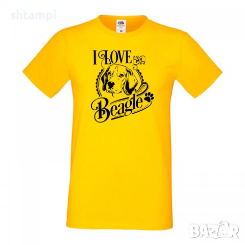 Мъжка тениска I Love My Beagle Dog,Куче, животно,подарък,изненада, снимка 8 - Тениски - 36932769