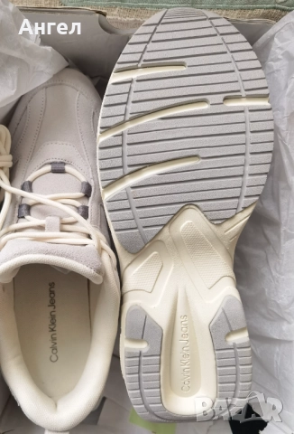 Нови маркови маратонки Calvin Klein Jeans Retro Tennis Low Mg Mix велур 43, снимка 6 - Маратонки - 52096407