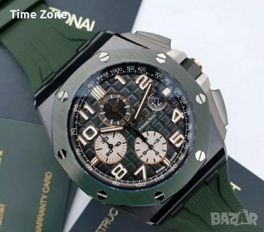 Audemars Piguet Royal Oak Offshore Chronograph 44mm Green & Black Ceramic, снимка 4 - Мъжки - 52998324
