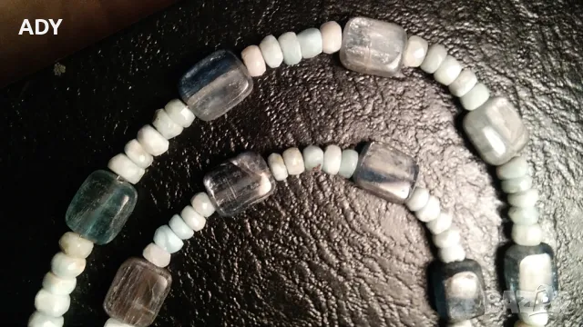 ЕСТЕСТВЕН ЛАРИМАР + КИАНИТ - КОЛИЕ / ГЕРДАН, снимка 3 - Колиета, медальони, синджири - 47833277