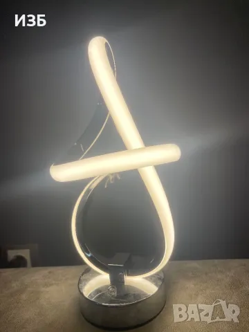 настолна лампа, 3000 K топло бяло, модерен спирален дизайн, нощна лампа, сензорно димиране, снимка 2 - Кани - 48169344