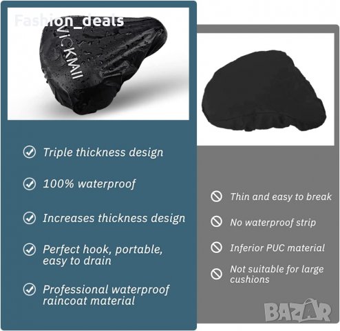 Нови 2 броя Водоустойчиво покривало за седло седалка за велосипед колело, снимка 4 - Аксесоари за велосипеди - 38536381