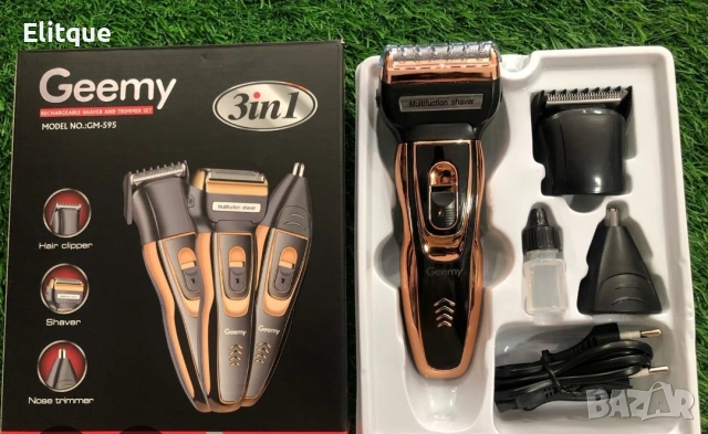 Машинка за подстригване и тример 3 в 1 Gemei GM-595