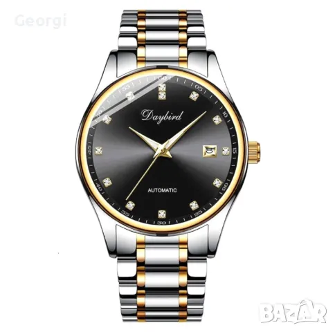 Мъжки класически автоматичен Златен часовник Dianpai* Gold !, снимка 7 - Мъжки - 49337962