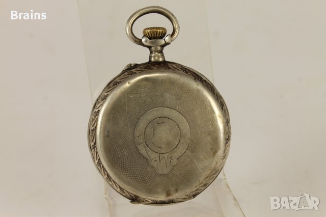 Сребърен Джобен Часовник Цилиндър От Края На 19 Век, снимка 4 - Антикварни и старинни предмети - 43558353