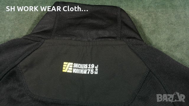 Snickers 8001 FlexiWork Stretch Fleece Jacket размер L работна еластична горница W2-20, снимка 12 - Суичъри - 40135797