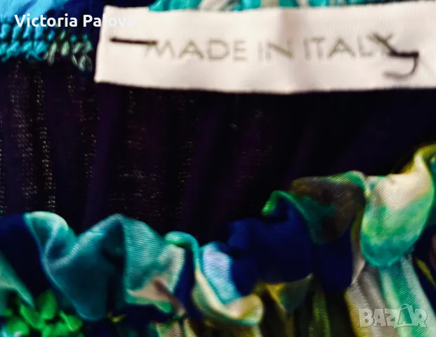 Дълга рокля Италия коприна и вискоза, снимка 5 - Рокли - 47456421