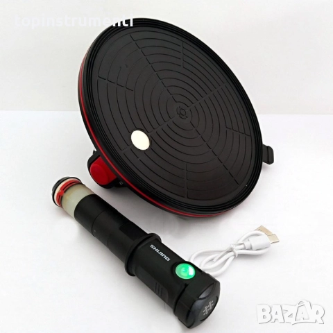 Вакуум вендуза с манометър, SHIJING P611C, 200 мм, до 110 кг, с акумулаторна помпа P617, снимка 3 - Други инструменти - 52564065