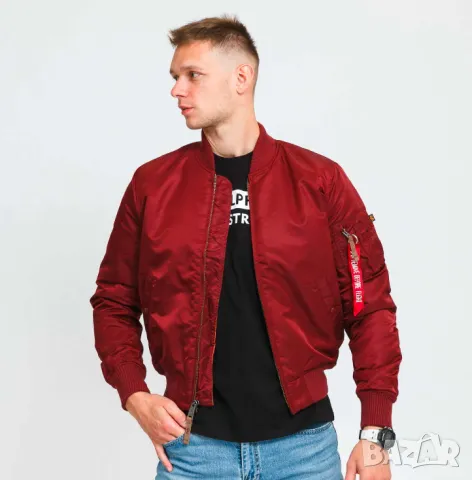 ALPHA INDUSTRIES  леко бомбър яке , унисекс модел - размер S-M