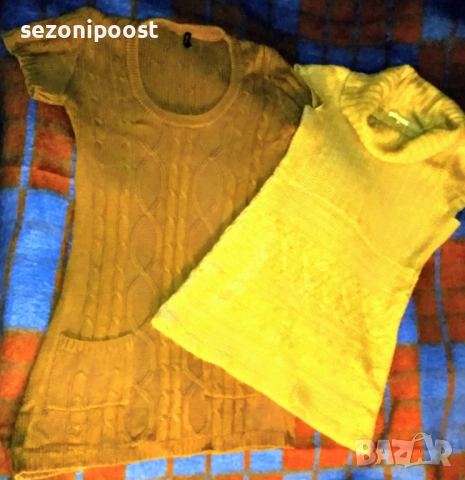 ☃️Дамски топли плетени дълги блузки-М,Л,ХЛ☃️, снимка 2 - Туники - 53251091