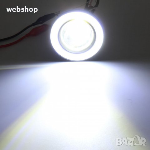 LED халогени тип ангелски очи , 89мм , LED Super Lamp Fog Angel Eyes, снимка 5 - Аксесоари и консумативи - 39208090