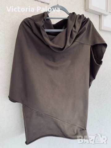 Асиметрична дизайнерска блуза Италия, снимка 7 - Блузи с дълъг ръкав и пуловери - 32311397