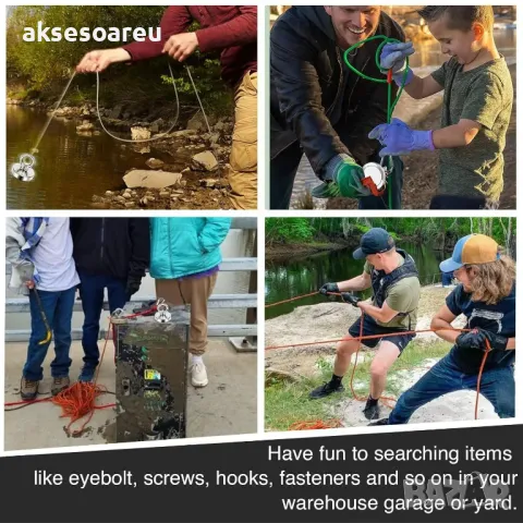 Супер Силен мощен неодимов магнит който се закача с въженце за изваждане на метални предмети от река, снимка 2 - Колекции - 47851474