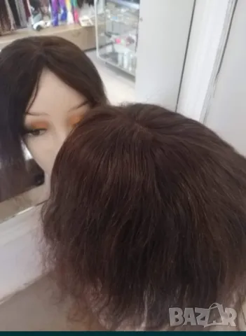 Дамско тупе от естествена коса , снимка 2 - Аксесоари за коса - 50035118