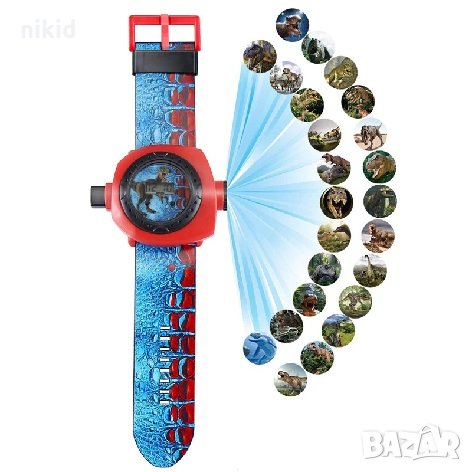 3D Динозаври Динозавър Джурасик парк детски часовник прожектор, снимка 3 - Детски - 33465811