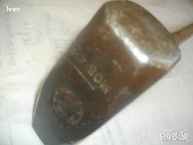 89см/5,2кг НЕМСКИ МАСИВЕН КОВАН РЪЧЕН ЧУК ГОЛЯМ С ГЛАВА 4,0 кг, снимка 9 - Други инструменти - 49829265