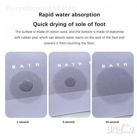  постелка за баня - правоъгълна, снимка 12 - Други стоки за дома - 40155915