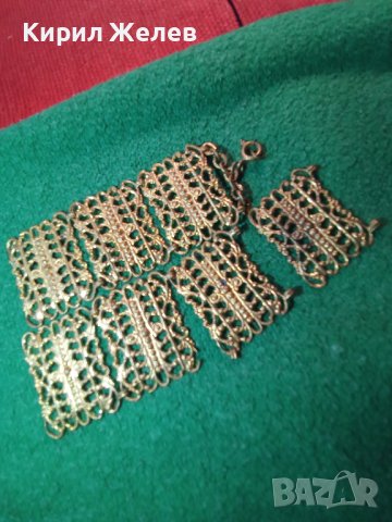 ЕЛЕМЕНТИ от СТАРИННА БРОНЗОВА ГРИВНА с ЖИВАЧНА ПОЗЛАТА СТАРО ГРАДСКО БИЖУ за РЕСТАВРАЦИЯ 4737, снимка 5 - Антикварни и старинни предмети - 32239487