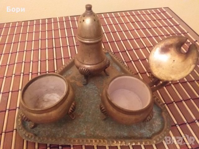 Комплект  от месинг, снимка 3 - Други ценни предмети - 27461029