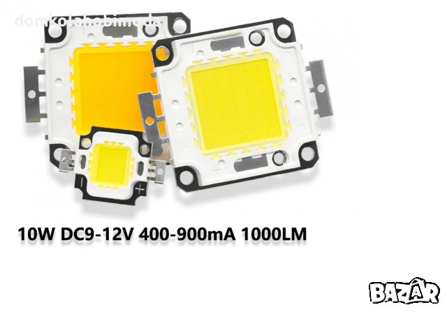 Мощен LED чип 10W. Clod White, Warm White. 1000 LM, снимка 7 - Друга електроника - 37201080