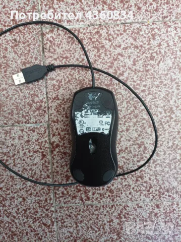 Мини оптична мишка Logitech M-UAG120, снимка 2 - Клавиатури и мишки - 48738935