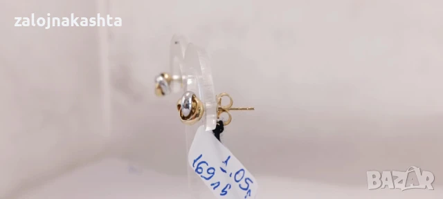 Нови Златни обеци-1,05гр/14кр, снимка 4 - Обеци - 50681261